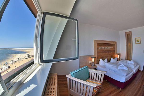 Strandhotel Vierjahreszeiten بوركم المظهر الخارجي الصورة